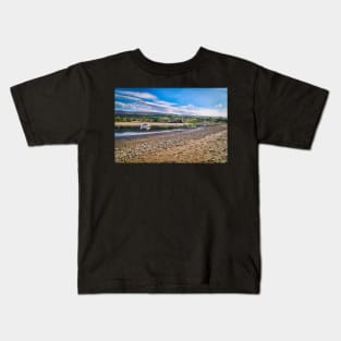 River Boat - Landscape Scenery - Newport Beach, Pembrokeshire Kids T-Shirt